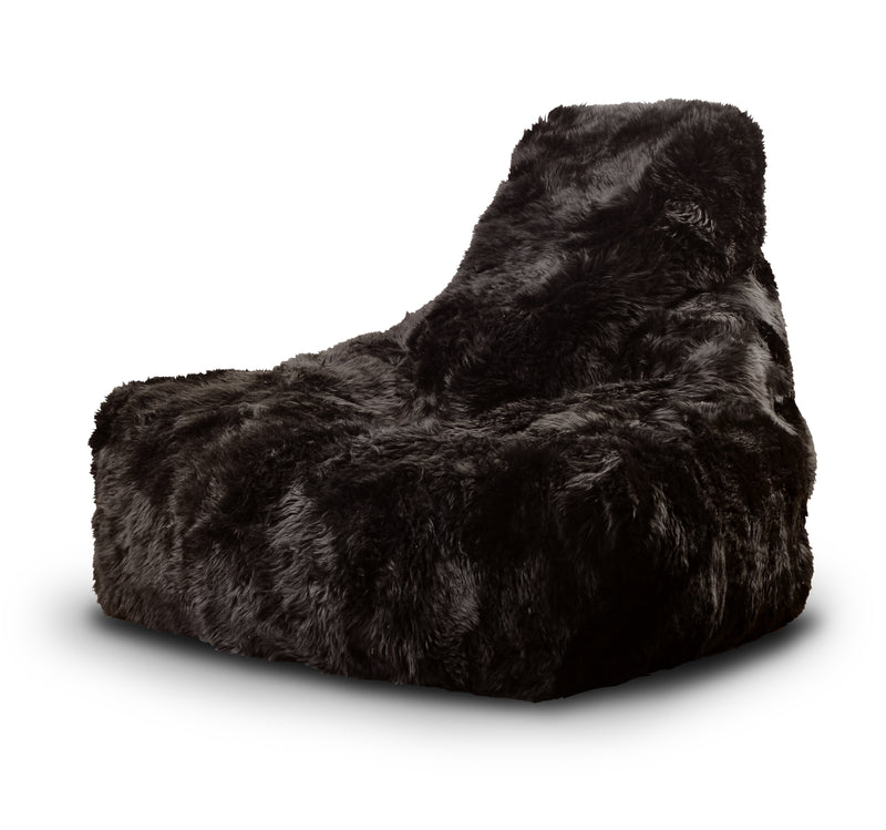 Extreme Lounging Mighty-b Big Furry Bean Bag Chair Brown