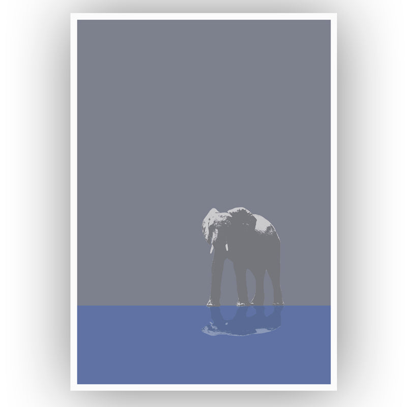 One Elephant Wall Poster By Hershgold