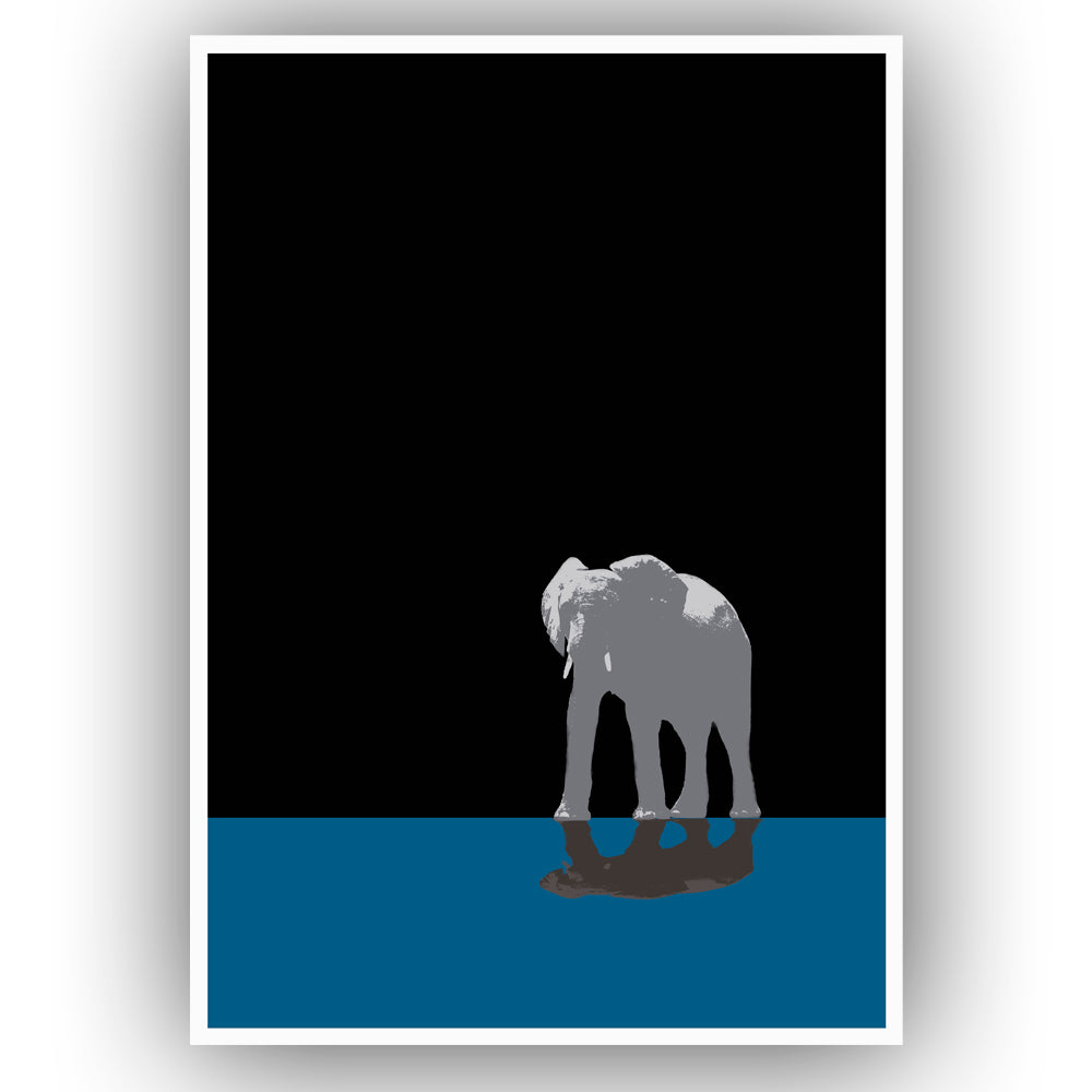 One Elephant Wall Poster By Hershgold