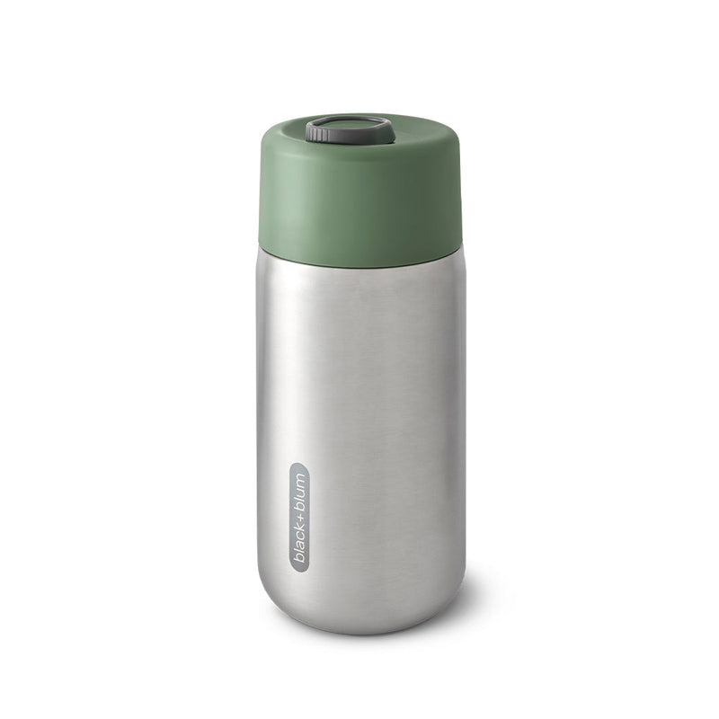 Olive Insulated Stainless Steel Travel Cup with leak proof lid