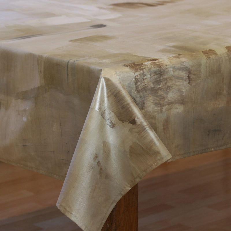 Edge - Hand Painted Tablecloth Earthy Browns