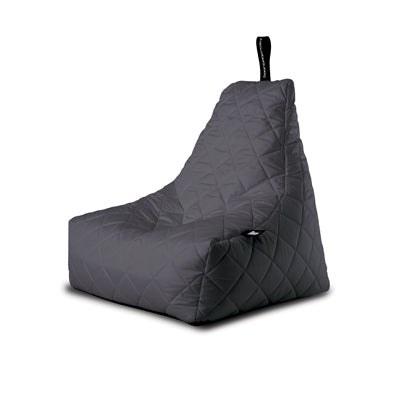 Extreme Lounging Mighty-b Quilted Outdoor Bean Bag Chair Grey
