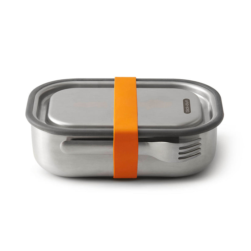 Lunch Box Large Stainless Steel By Black + Blum Orange 