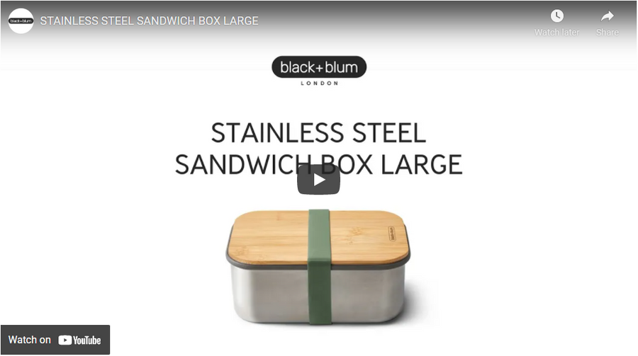 Black+Blum - Stainless Steel Sandwich Box - Olive