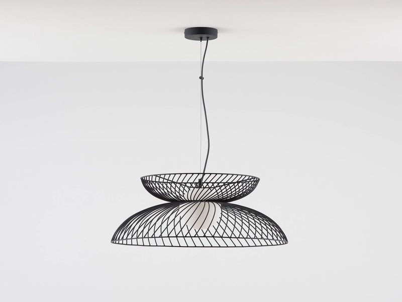 Charcoal Grey Cage Ceiling Light - Houseof.