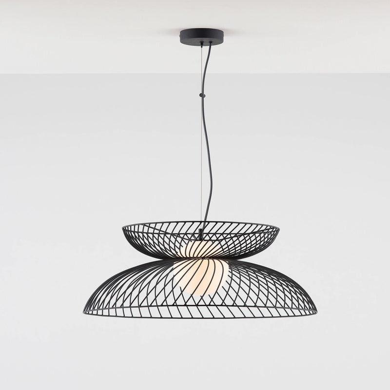 charcoal cage ceiling light