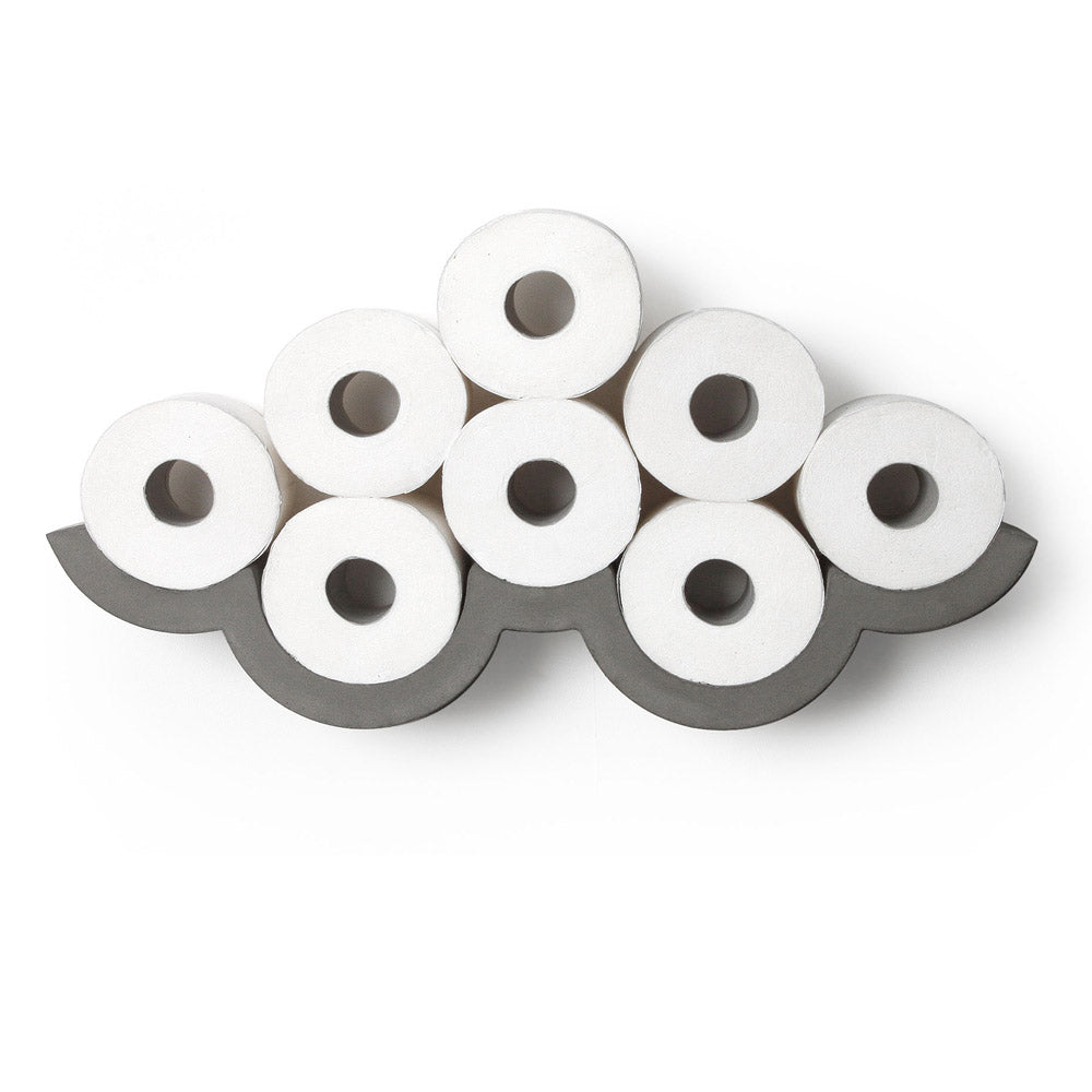 Cloud Concrete Toilet Paper Shelf Small