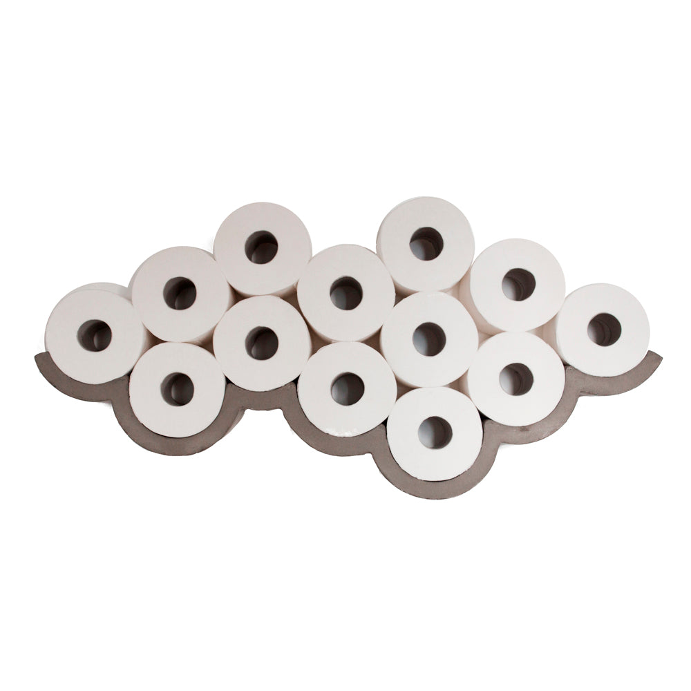 Cloud Concrete Toilet Paper Shelf Large