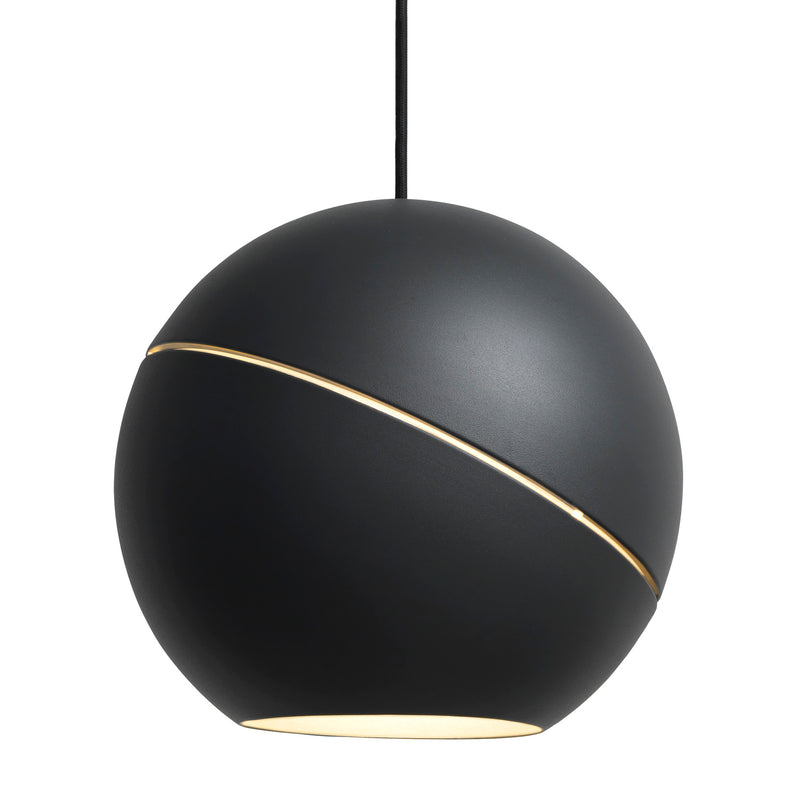 Frederik Roije Sliced Sphere Pendant Light Charcoal