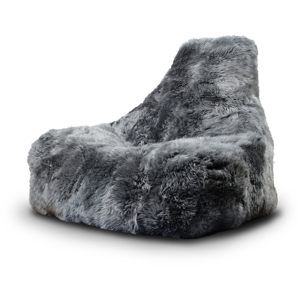 Extreme Lounging Mighty-b Big Furry Bean Bag Chair Grey 