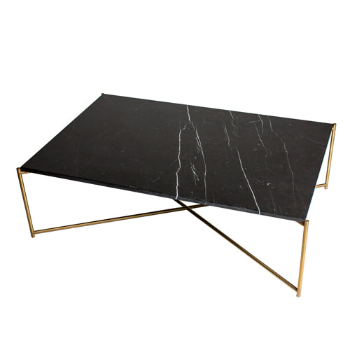 GillmoreSpace Iris Brass Rectangle Coffee Table