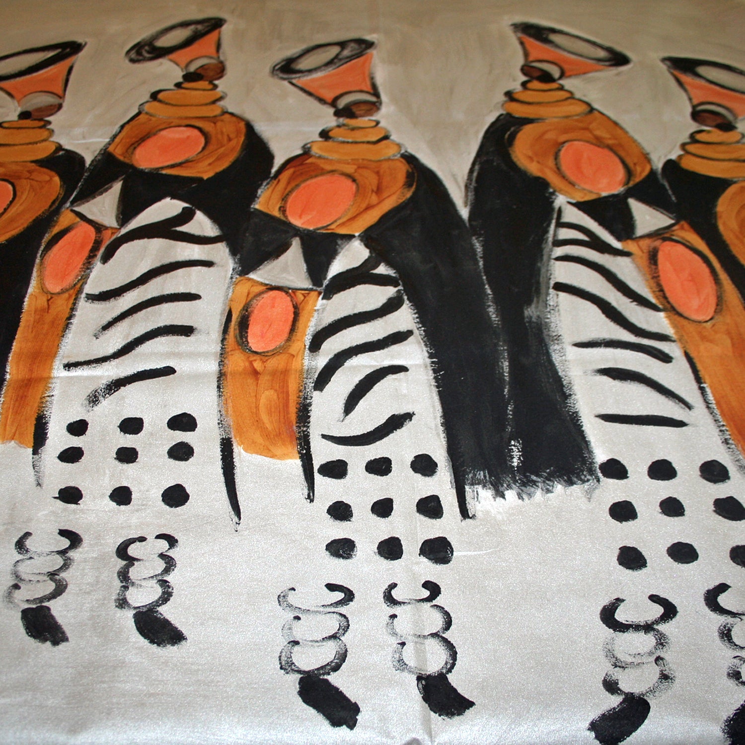Africa Hand Painted Tablecloth