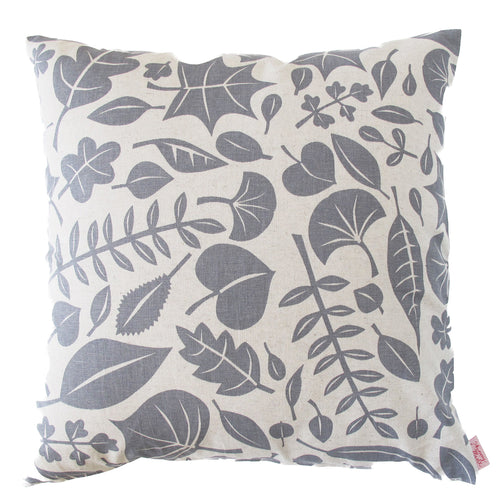 Skinny Laminx Leaves Cushion Cover Grey