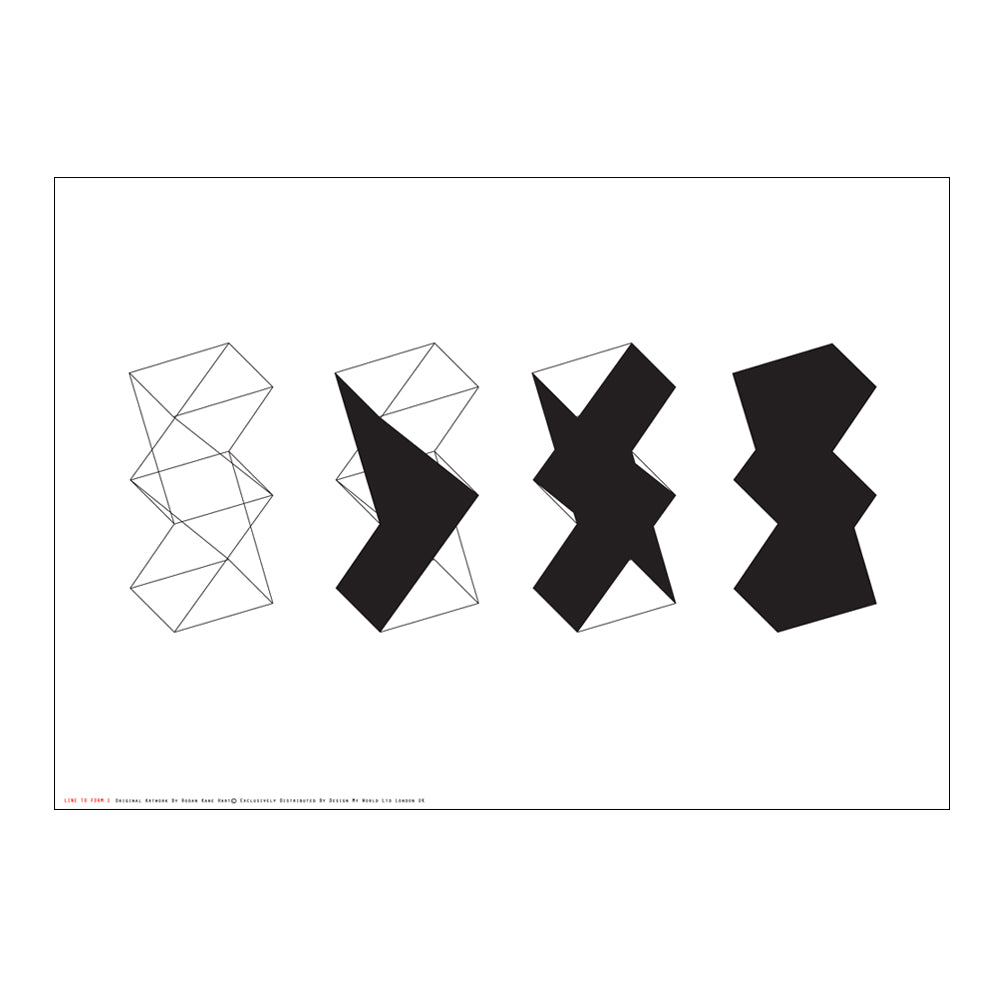 Rodan Hart Line To Form 1 Wall Art Poster