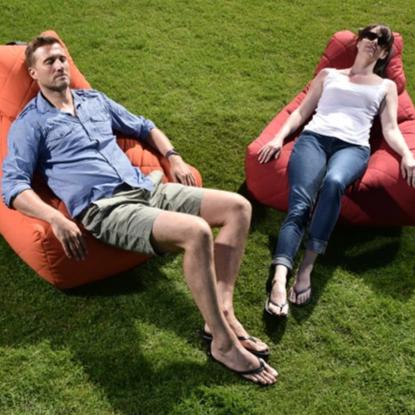 Mighty-b Quilted Outdoor Bean Bag Chair Lifestyle