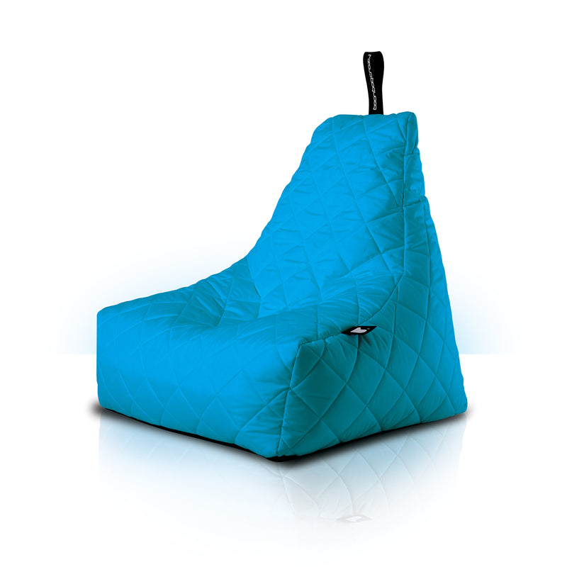 Extreme Lounging Mighty-b Quilted Outdoor Bean Bag Chair Turquoise