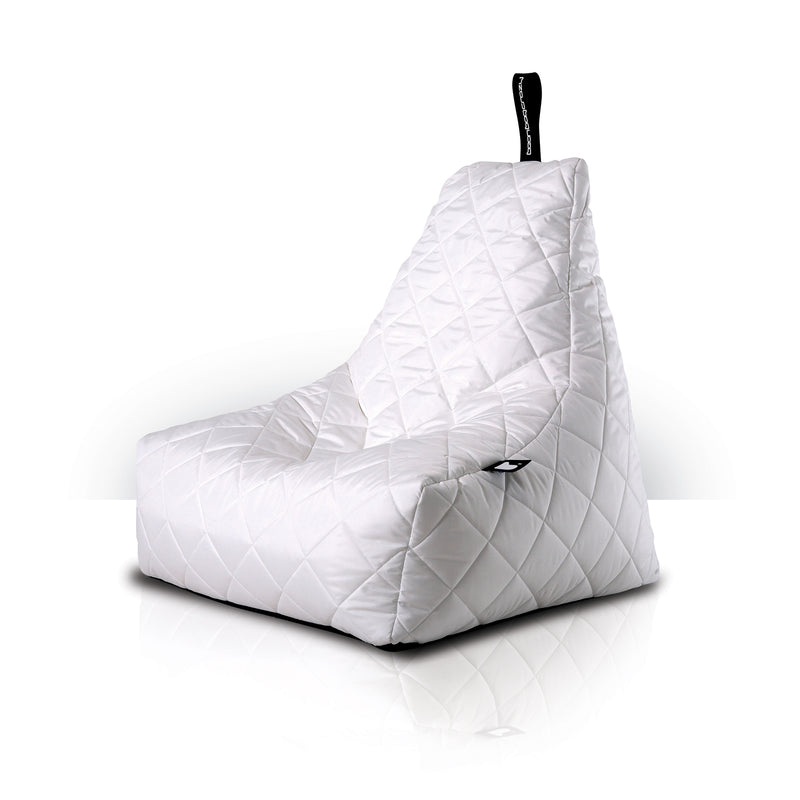 Extreme Lounging Mighty-b Quilted Outdoor Bean Bag Chair White