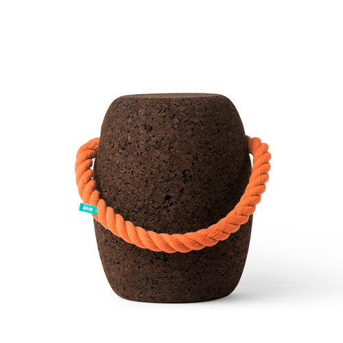 Pipo Cork Stool by Dam Big - Coloured Handles Oange