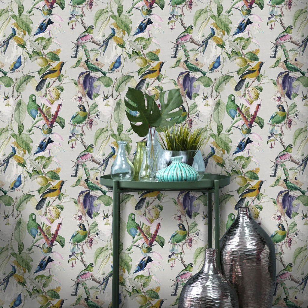 Mind The Gap Tropical Birds Wallpaper