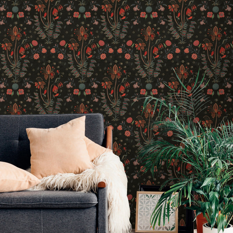 Mind The Gap Gypsy Anthracite Wallpaper